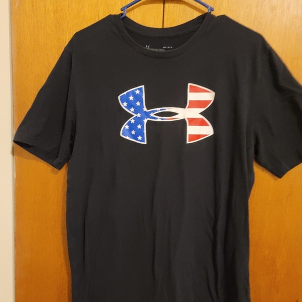Under Armor, Large, Tee Shirt, American Flag